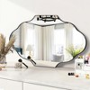 Beautyolove 20 in. W x 30 in. H Scalloped Black Decorative Wall Mirror - 4 of 4