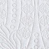 Collections Etc Demi Oversized Textured Medallion Design Scalloped Edge Bedspread - 3 of 3
