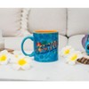 Silver Buffalo Disney Lilo & Stitch "Ohana Means Family" Blue and Orange Ceramic Mug | Holds 20 Ounces - 2 of 4