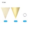Unique Bargains Reusable Triangle Bunting Flags for Wedding Party Decorations 10 Pcs - 3 of 4
