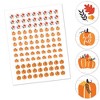 Big Dot of Happiness Fall Pumpkin - Halloween or Thanksgiving Party Round Candy Sticker Favors - Labels Fits Hershey’s Kisses (1 sheet of 108) - 2 of 4