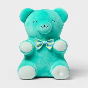 Gummy Bear Light-Up Stuffed Plush Kids' Throw Pillow Blue - Pillowfort™ - 1 of 4