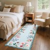 Washable Non-Slip Area Rug, Floral Soft Carpet for Bedroom & Living Room, Cute Aesthetic Throw for Girls' Room - 3 of 4