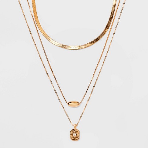 Gold : Necklaces & Pendants for Women : Target