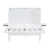 PAGED Modern Wooden Murphy Bed, Full Size Bed Frame with 2 Movable Shelves and USB Port, Platform Bed for Small Room, Space-Saving - 4 of 4