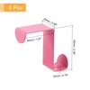 Unique Bargains Stainless Steel Reversible Uasge S-Shaped Over Door Double Hooks 8 Pcs - 2 of 4