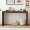 YOOCOZZ Minimalist Console Table with Unique Striped Design and Spacious Tabletop - 2 of 4