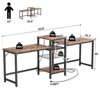 Aheaplus 2 Person Home Office Desk with USB Charging Port and Power Outlet - 4 of 4