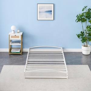 Twin Size Bed Frame,6 Inch Metal Platform Low Bed Frame Twin, Easy Assembly，No Box Spring Needed, Noise Free - 1 of 4