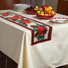 Unique Bargains Christmas Table Runner Polyester Red Yellow Green 71x14 Inch 1 Pc - 2 of 4