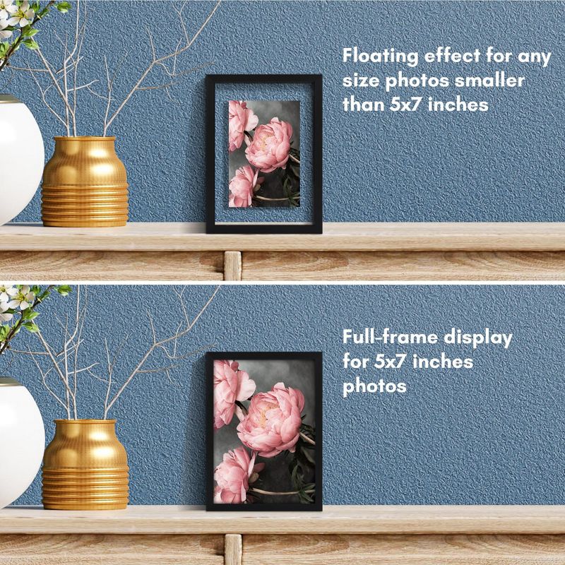 Americanflat Floating Aluminum & Plexiglass Picture Frame - 2 Pack, 4 of 9