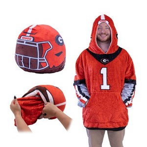 University of Georgia Helmet Snugible | Blanket Hoodie & Pillow - 1 of 4