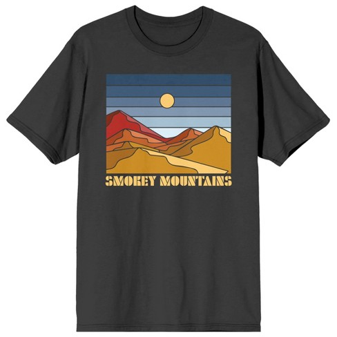 Adventure Society Smokey Mountains Men's Charcoal T-shirt-xxl : Target