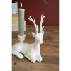 Kalalou Pair of Resin Deer Candle Holders – Festive Christmas Table Centerpiece (Min 2) - 3 of 3
