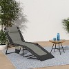 Summit Adventure 5-Position Adjustable Folding Lounge Chair with Pillow – Supports 264lbs, Outdoor/Patio/Beach - 2 of 4