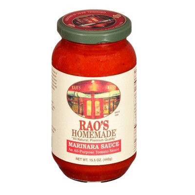 Rao's Homemade Marinara Sauce Premium Quality All Natural Tomato & Pasta Sauce Keto Friendly & Carb Conscious - 15.5oz