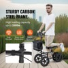 VEVOR Folding Knee Scooter,Carbon Steel Steerable Knee Walker with Height-Adjustable Handlebar & Knee Pad,12" All-Terrain Wheel,Dual Brakes, 350LBS - 3 of 4
