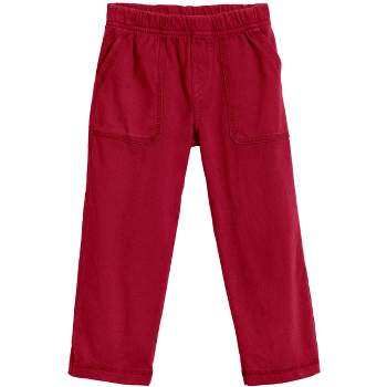 City Threads Boys USA-Made Soft Cotton 3-Pocket Jersey Pants - UPF 50+