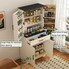 Kitchen Pantry Cabinet, Tall Cupboard With Drawer, 2 Double-Door Cabinets, Farmhouse Storage Cabinet, Rustic Wood Cupboard For Dining Room Hallway - 3 of 4