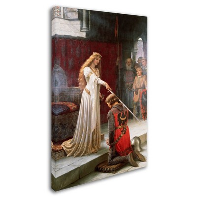 Trademark Fine Art -Edmund Leighton 'The Accolade' Canvas Art