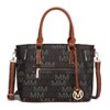 MKF Collection Siena Women's M Signature Handbag by Mia K- Brown - 2 of 4