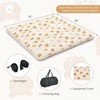 Costway Full/King/Queen/Twin Futon Mattress Japanese Floor Pad Washable Cover Carry Bag Brown Bear - 3 of 4