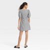 Women's Linen Short Sleeve Mini Sundress - A New Day™ - 2 of 3
