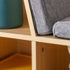 Whisen 6-Cubby Kids Bookcase with Reading Nook and Cushion, Multi-Purpose Storage Organizer, Gift for Kids - 2 of 4