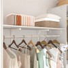Aheaplus Closet System with 2-Drawers,Wardrobe Clothes Rack with 4 Hanging Rods - 4 of 4