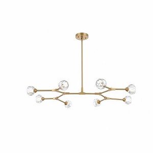 Elegant Lighting Zayne 8 - Light Pendant in  Gold - 1 of 4