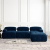 NicBex Upholstered Modular Sectional Sofa L-Shaped Modern Comfy Sofa Couch with Button Tufted Designed and Reversible Ottoman for Living Room - 2 of 4