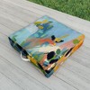 lunetricotee garden with sea view and olive tree Outdoor Floor Cushion - Deny Designs - 2 of 2
