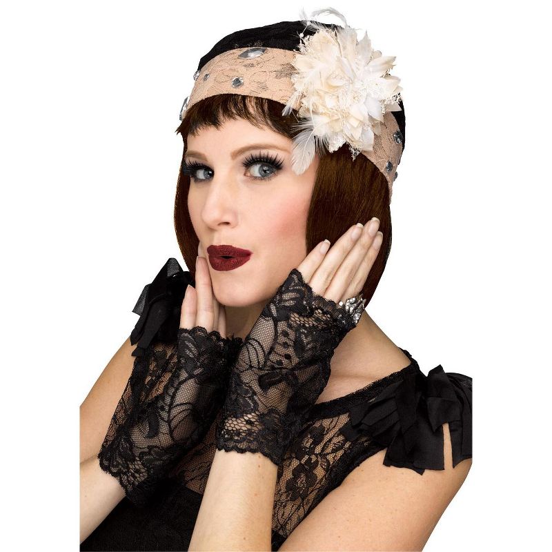Fun World Flapper Cloche and Gloves Set, 2 of 3