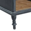 Farmhouse Wood Cabinet Black - Olivia & May - 4 of 4