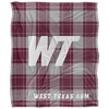 West Texas Am University Campus Plaid Spirit Silky Touch Super Soft Throw Blanket 50x60 - 2 of 4