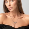 EVERLY JEWELRY | Sterling Silver 1/6 CT Diamond TW Necklace With Chain, 17-inch - 4 of 4
