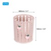 Unique Bargains Plastic Peach Decor Large-capacity Decorative Pencil Holder Pink 3.1x3.1x3.9 Inch - image 2 of 4