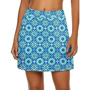 Ekouaer Women's Active Performance Skort Lightweight Skirt for Running Tennis Golf Workout Sports - 1 of 4
