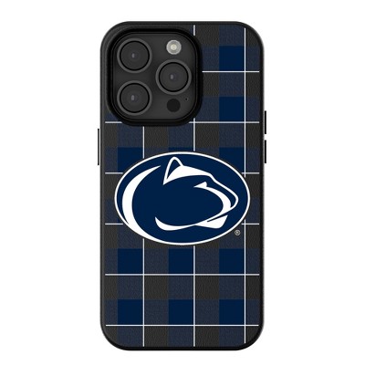 Keyscaper NCAA Big Ten Universities Plaid MagSafe Compatible Cell Phone Case for Apple iPhone