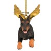 Design Toscano Honor the Pooch: Doberman Holiday Dog Angel Ornament - 3 of 4