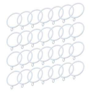 Unique Bargains Metal Electroplating Curtain Rod Accessory Curtain Ring 28 Pcs - 1 of 4