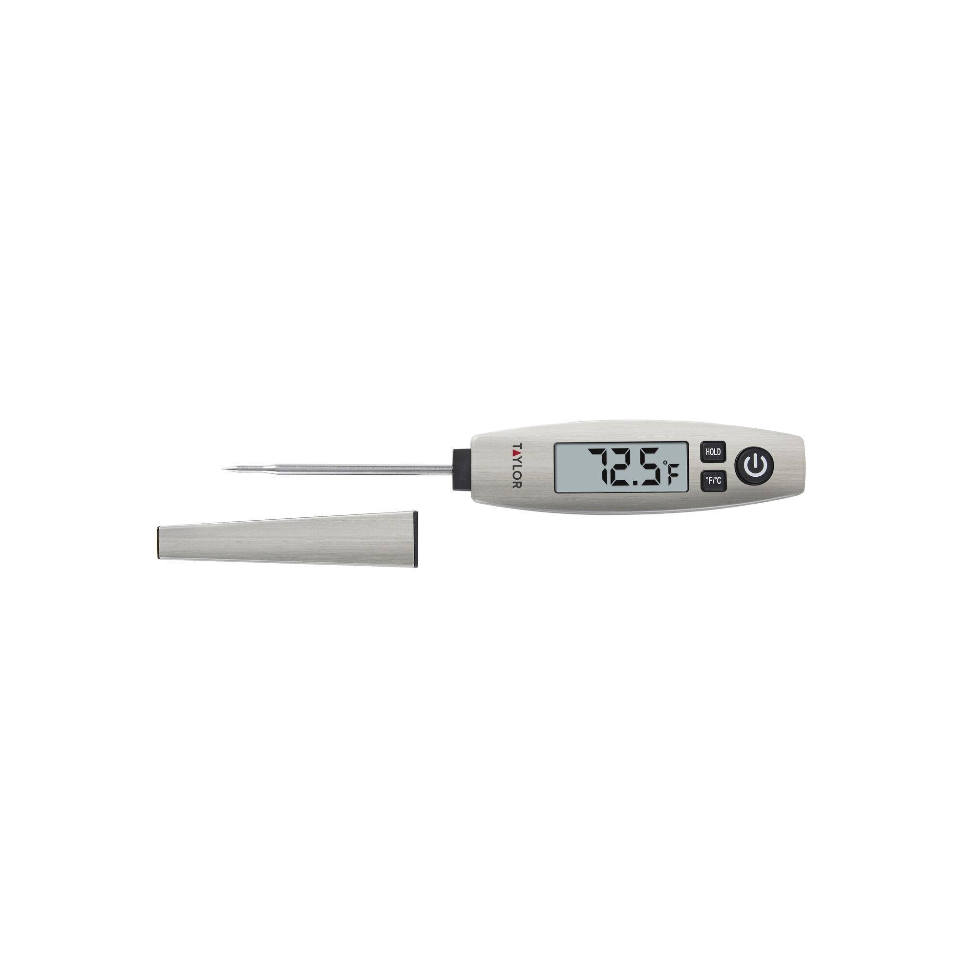 Taylor Pen Style Digital Kitchen Meat Cooking Thermometer Stainless: Food Temperature Gauge, Digital Display