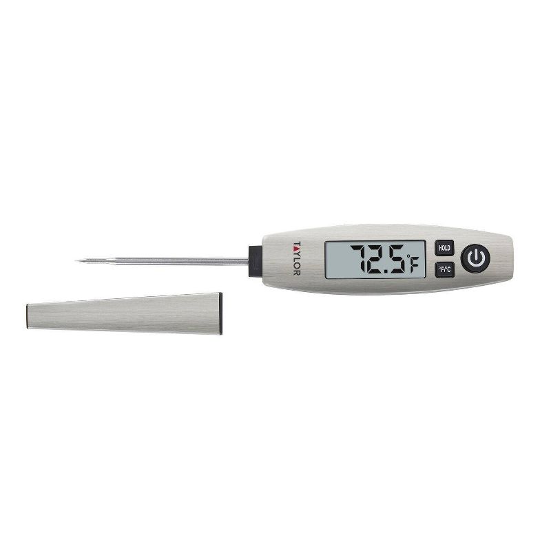 Taylor Pen Style Digital Kitchen Meat Cooking Thermometer Stainless, 1 of 9
