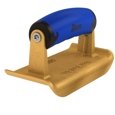 Bon Tool 62-580 Edger - Bronze 6-inch X 2 3/4-inch - 1/4-inch Radius X 5/8-inch Lip Comfort Grip Handle