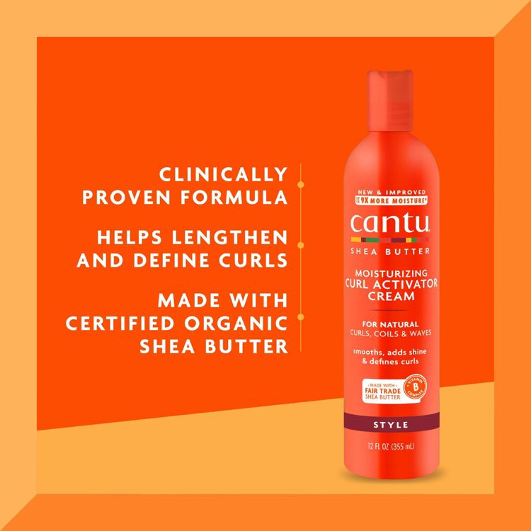 Cantu Natural Hair Moisturizing Curl Activator Cream - 12 fl oz, 3 of 8
