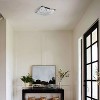 CLAXY Farmhouse 2 Light Ceiling Light Black with Square Curving Shade - 3 of 4