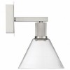 Access Lighting Port Nine 1 - Light Wall Light in  Brushed Steel - 3 of 4