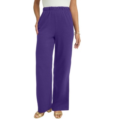 Jessica London Women's Plus Size Soft Ease Wide Leg Pant