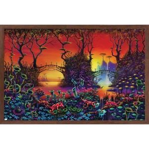 Trends International Danny Flynn - Red Jungle Framed Wall Poster Prints - 1 of 4