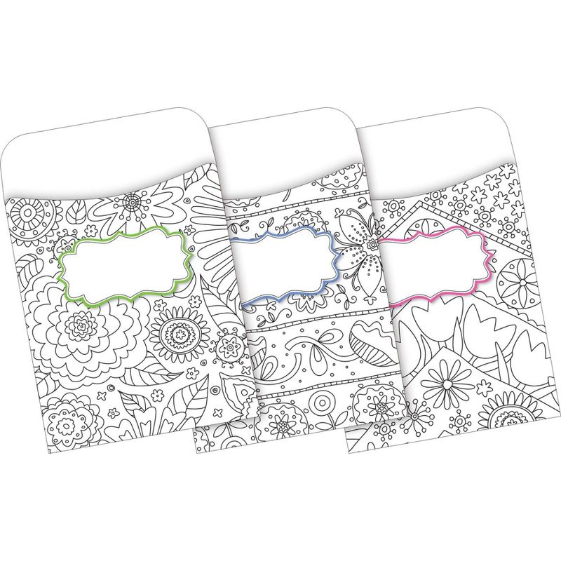 Barker Creek Color Me! Curated Collection - Multicolored Art Stationery, Reversible File Folders, Peel & Stick Pockets, 2 of 5